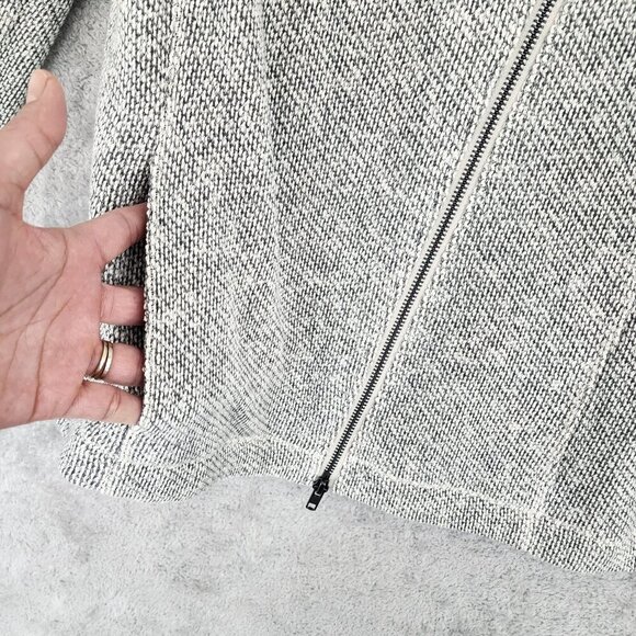 Eileen Fisher Womens M Tweed Organic Cotton Full Zip Jacket GT - Picture 7 of 8